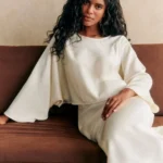 Featured thumbnail for Blouse Sézane model Isana size M off-white