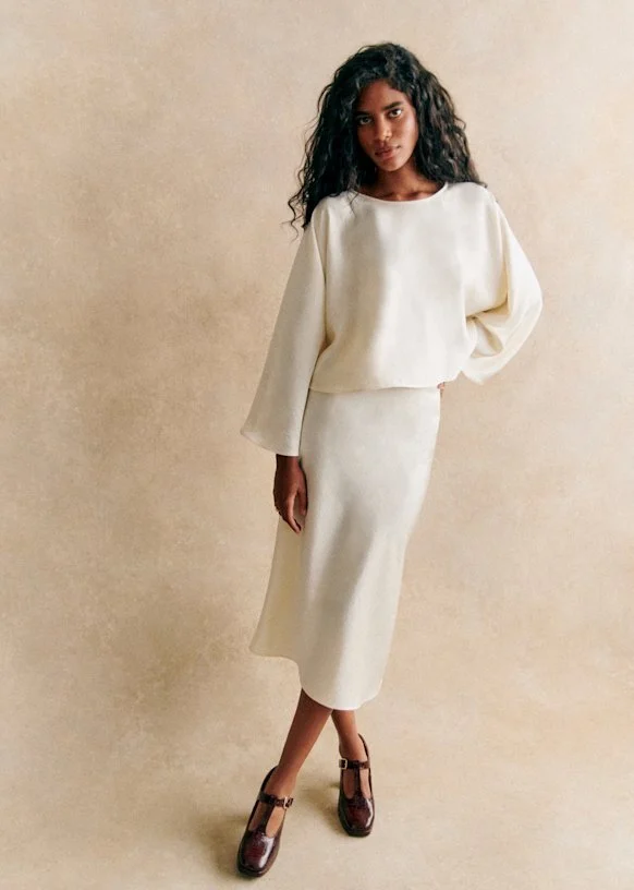 Image for Blouse Sézane model Isana size M off-white