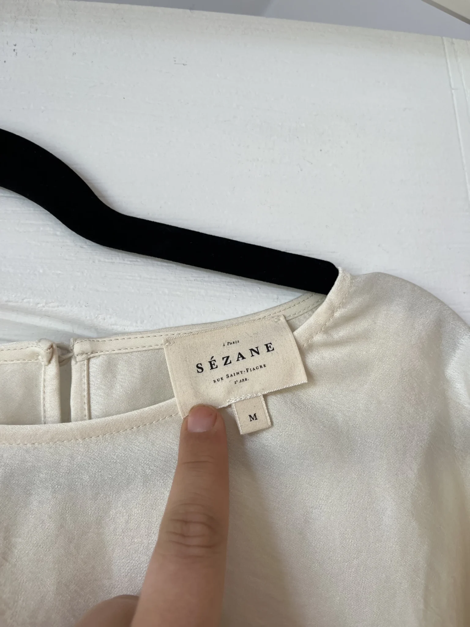 Image for Blouse Sézane model Isana size M off-white