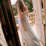 Thumbnail for Robe Sézane modèle Phily taille 38 bleu et blanc fleuris