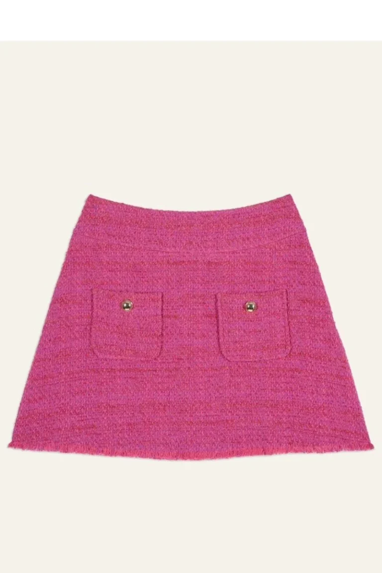 Image for Jupe Bash rose en tweed en taille 40 neuf