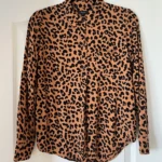Thumbnail for Chemise Rails taille S motif léopard marron et noir