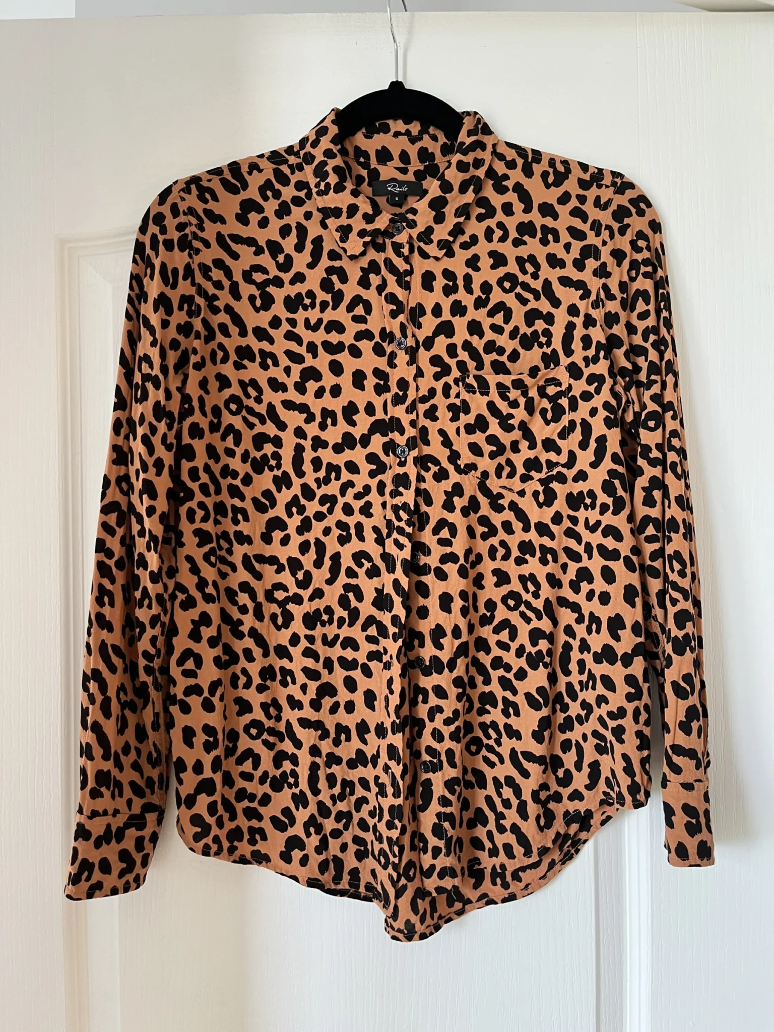 Image for Chemise Rails taille S motif léopard marron et noir