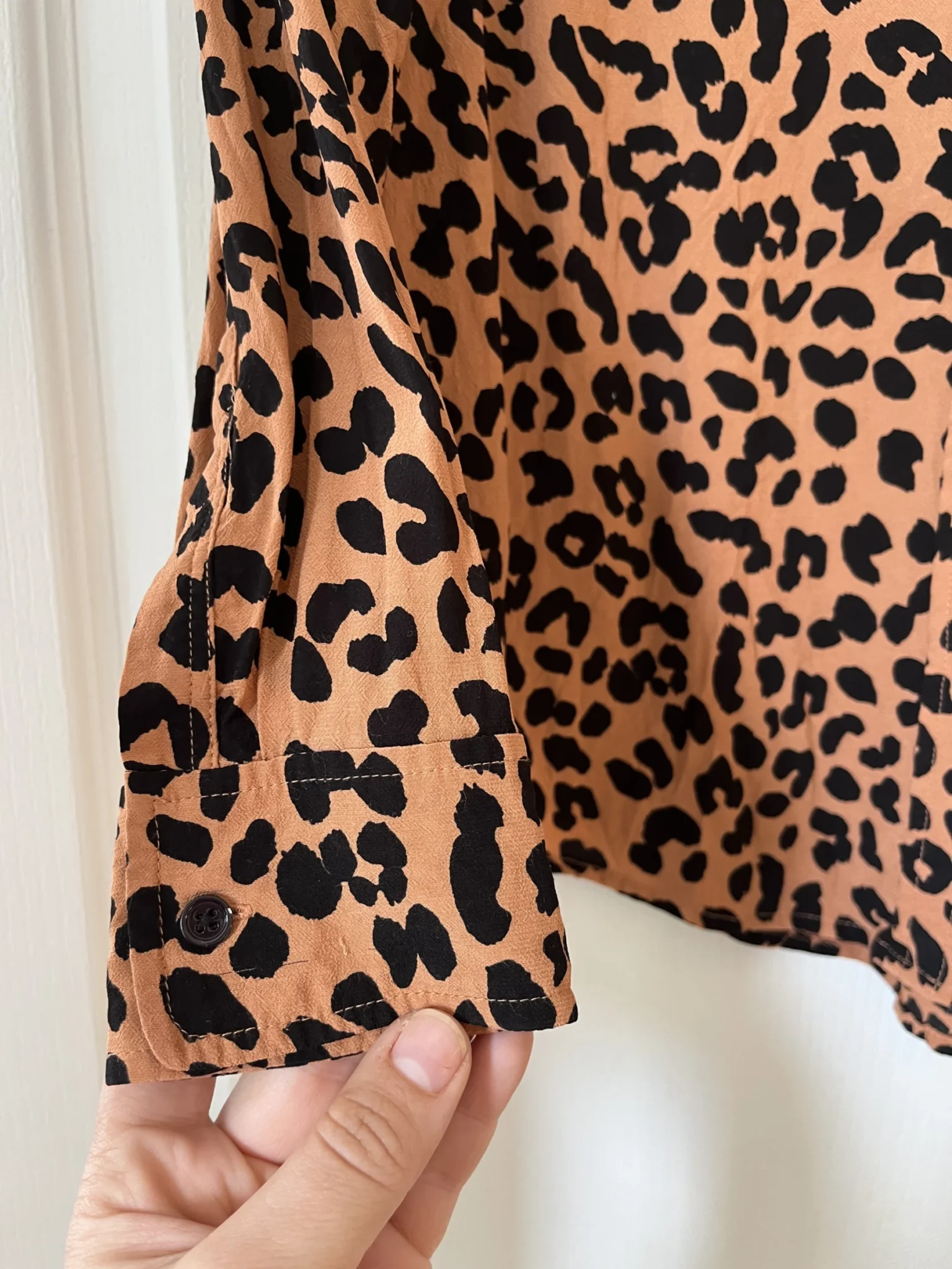 Image for Chemise Rails taille S motif léopard marron et noir