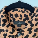 Thumbnail for Chemise Rails taille S motif léopard marron et noir
