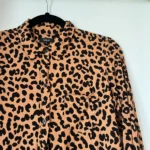 Thumbnail for Chemise Rails taille S motif léopard marron et noir