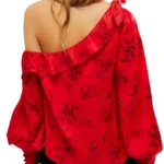 Featured thumbnail for Blouse rouge Free People taille S