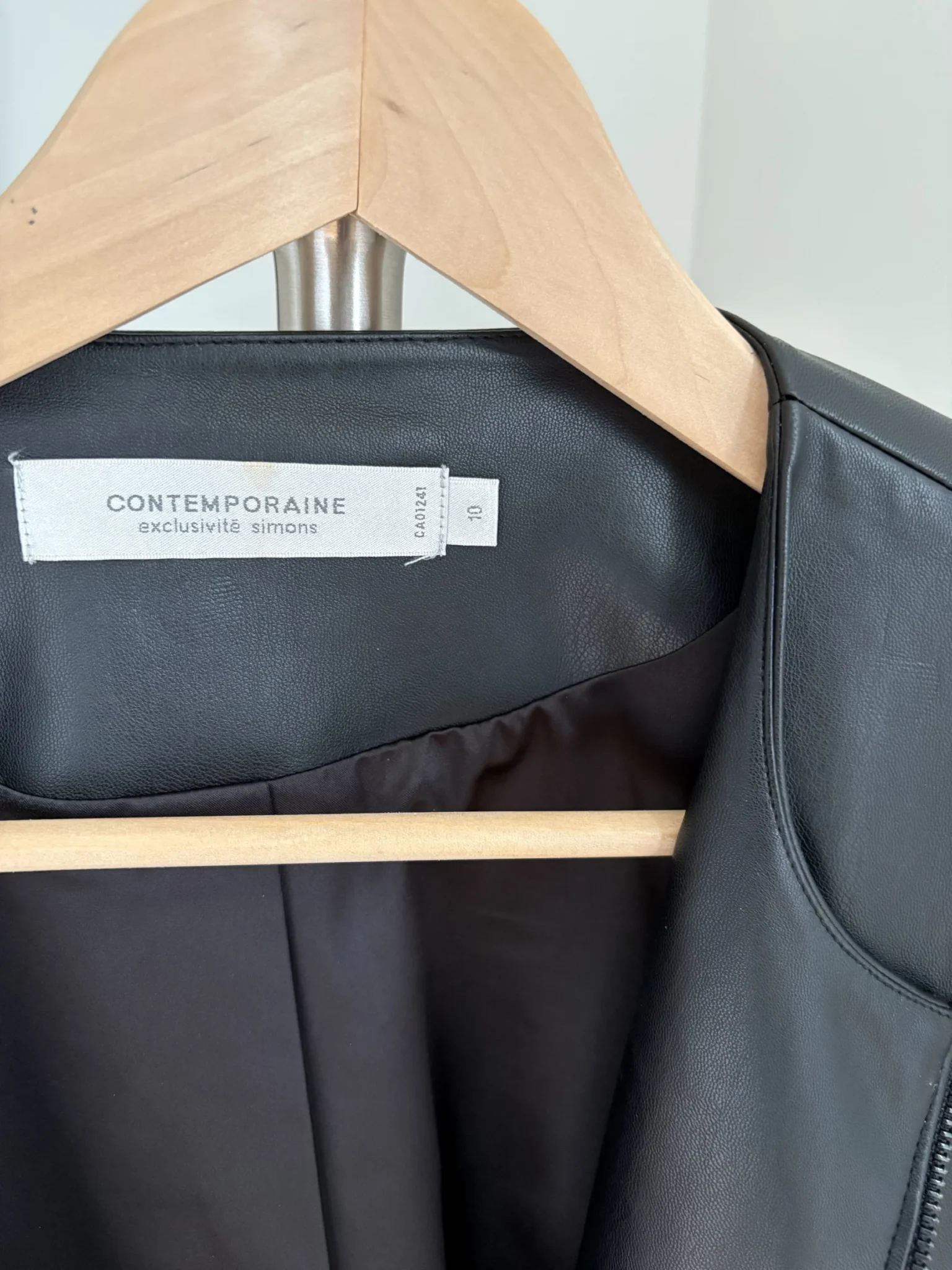 Image for Manteau en faux cuir Simons