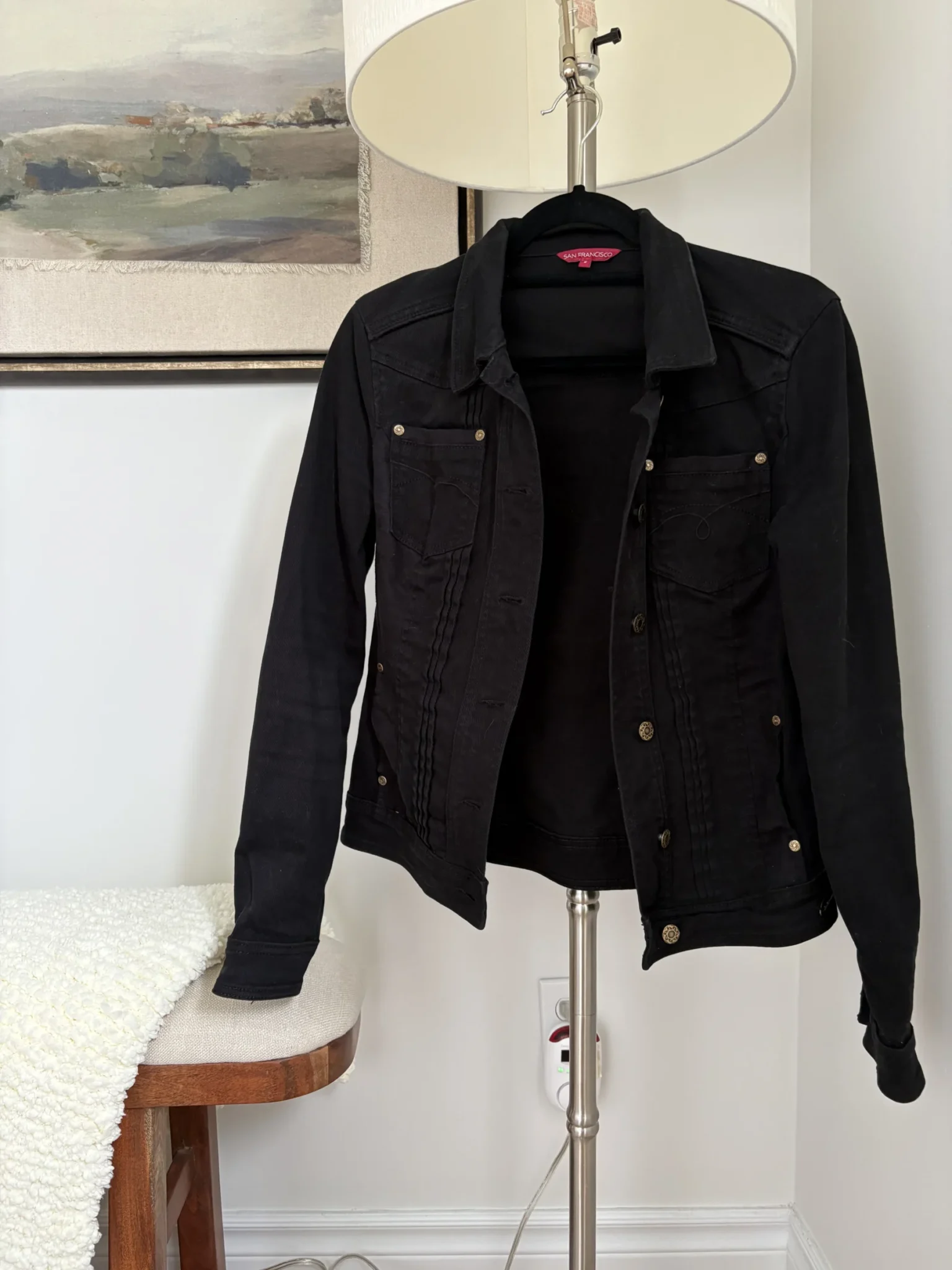 Featured image for Veste en jeans noir San Francisco