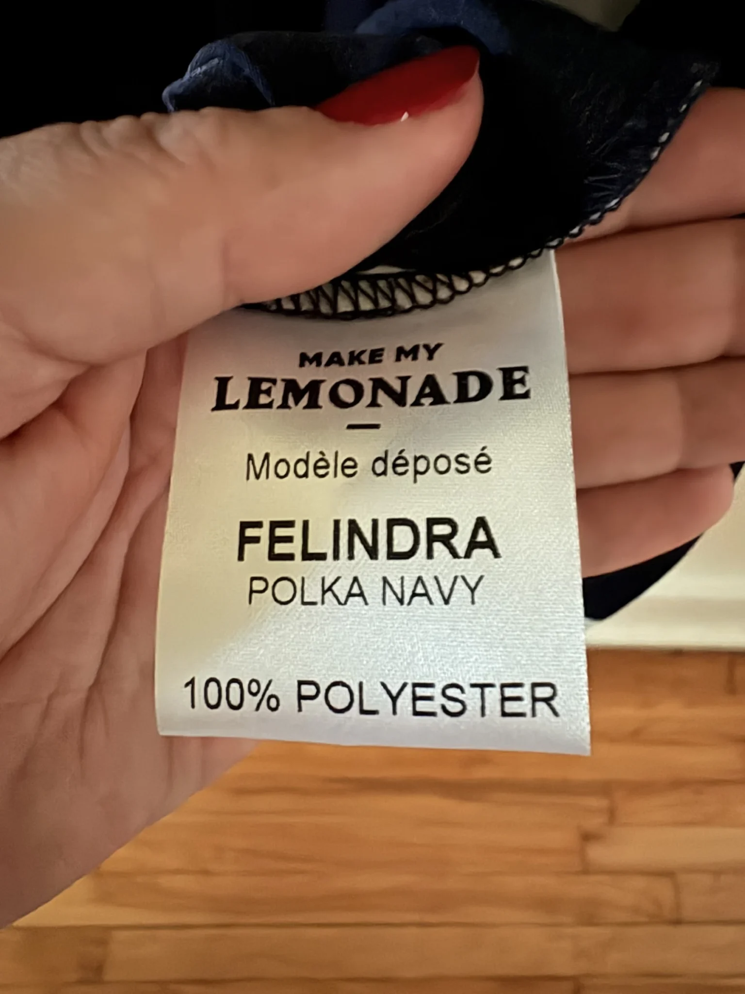 Image for Robe make my lemonade bleue à pois