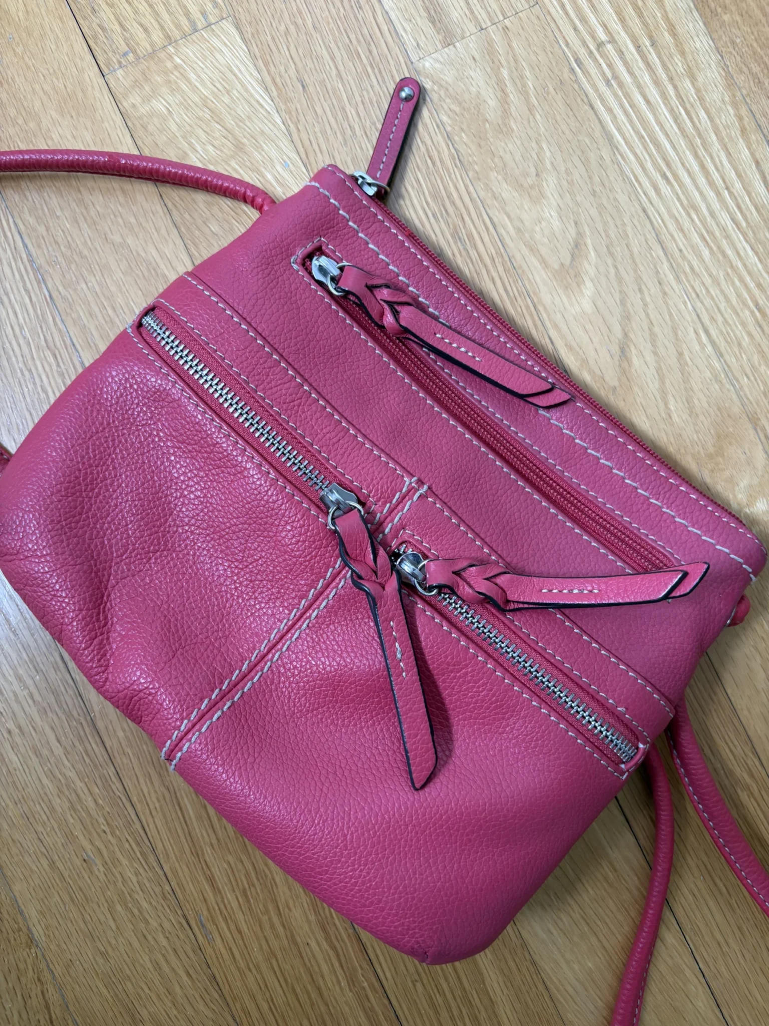 Image for Sac à main bandoulière en cuir véritable