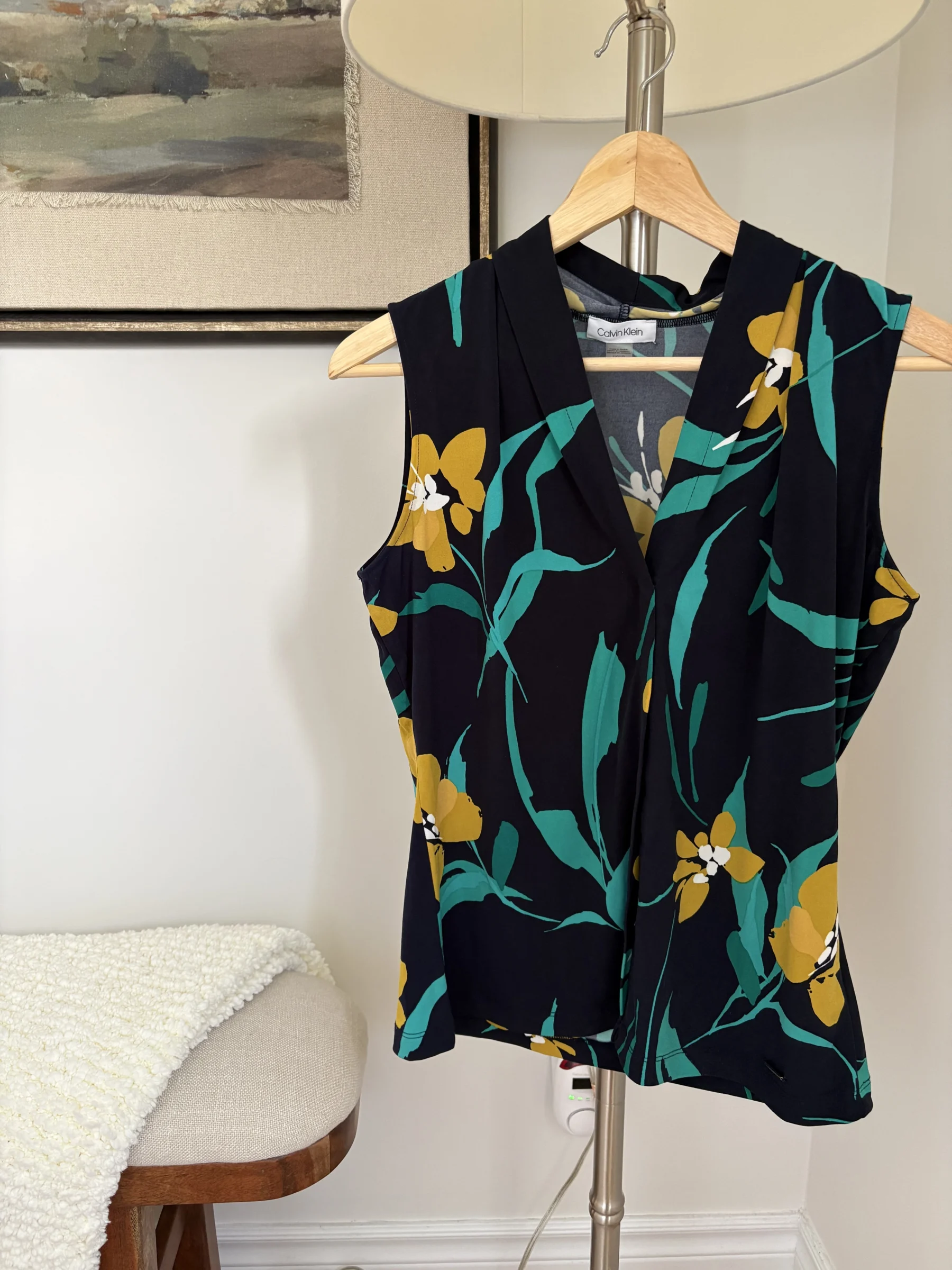 Camisole fleurie Calvin Klein seconde main