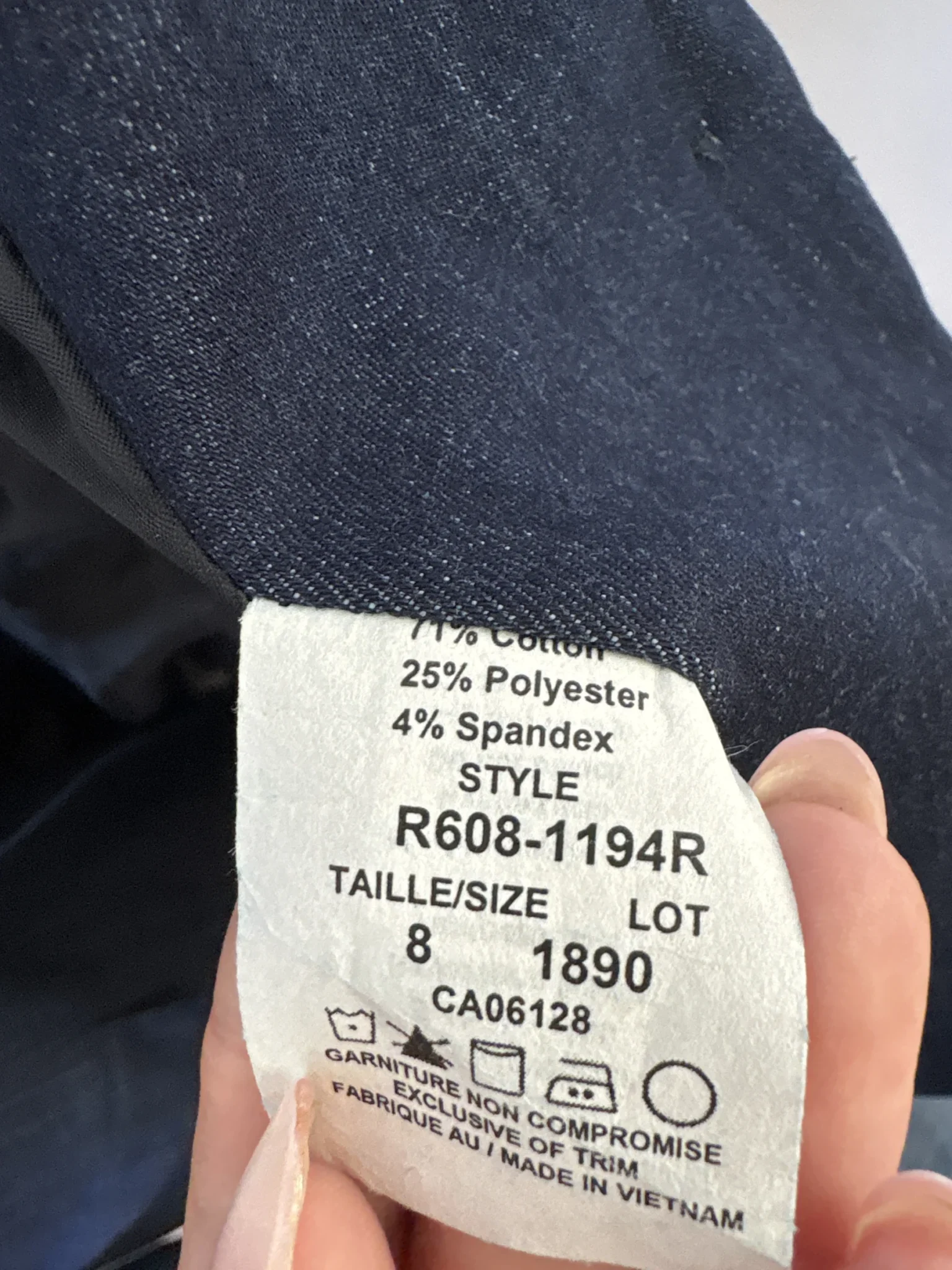 Image for Veston style denim