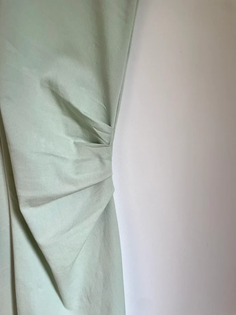 Image for Robe midi vert sauge Zara à manches courtes