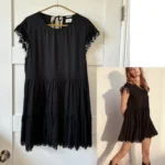 Featured thumbnail for ♥️Robe noir  à volant WILFRED