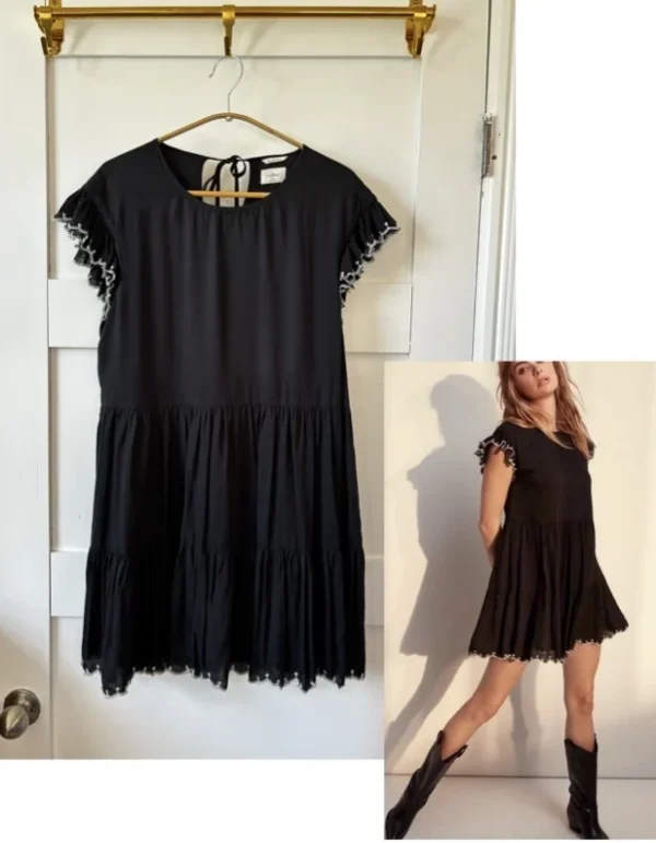 Featured image for ♥️Robe noir  à volant WILFRED