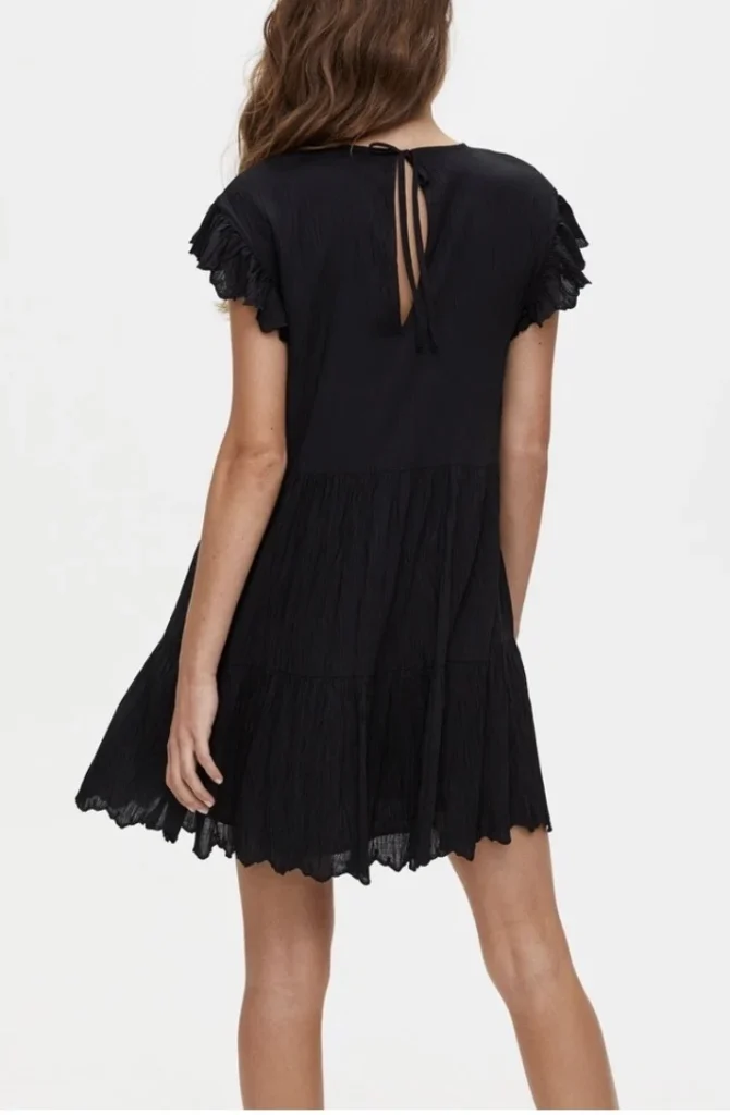 Image for ♥️Robe noir  à volant WILFRED