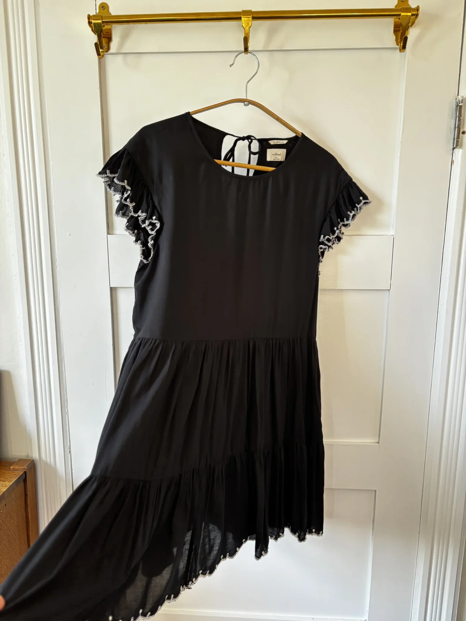 Image for ♥️Robe noir  à volant WILFRED
