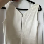 Thumbnail for Judith & Charles dress size 4 white trapeze cut