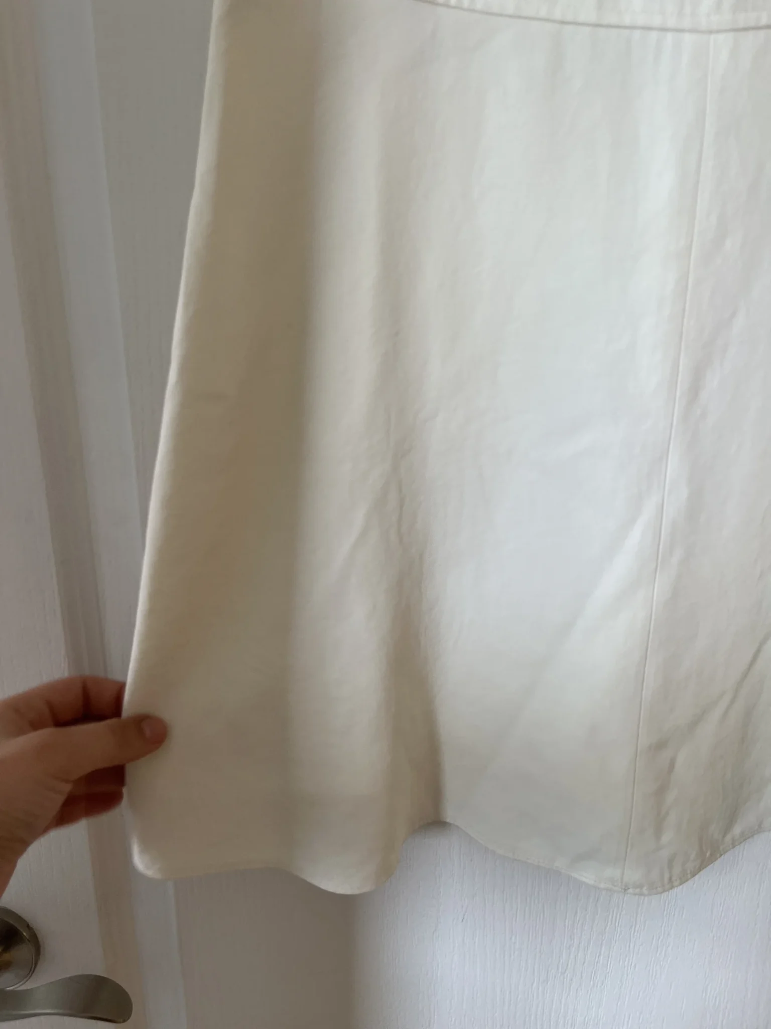 Image for Judith & Charles dress size 4 white trapeze cut
