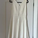 Thumbnail for Judith & Charles dress size 4 white trapeze cut