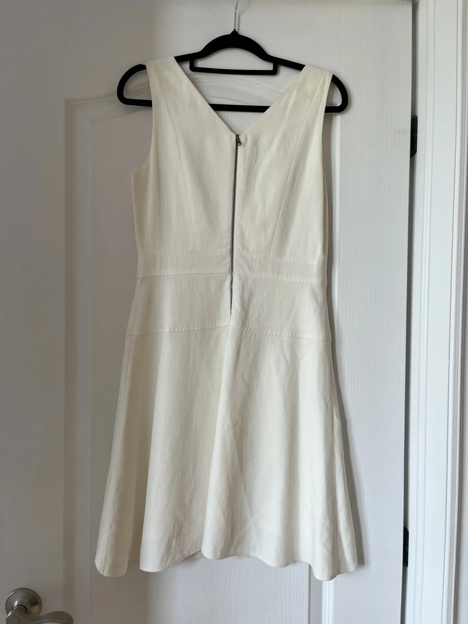 Image for Judith & Charles dress size 4 white trapeze cut