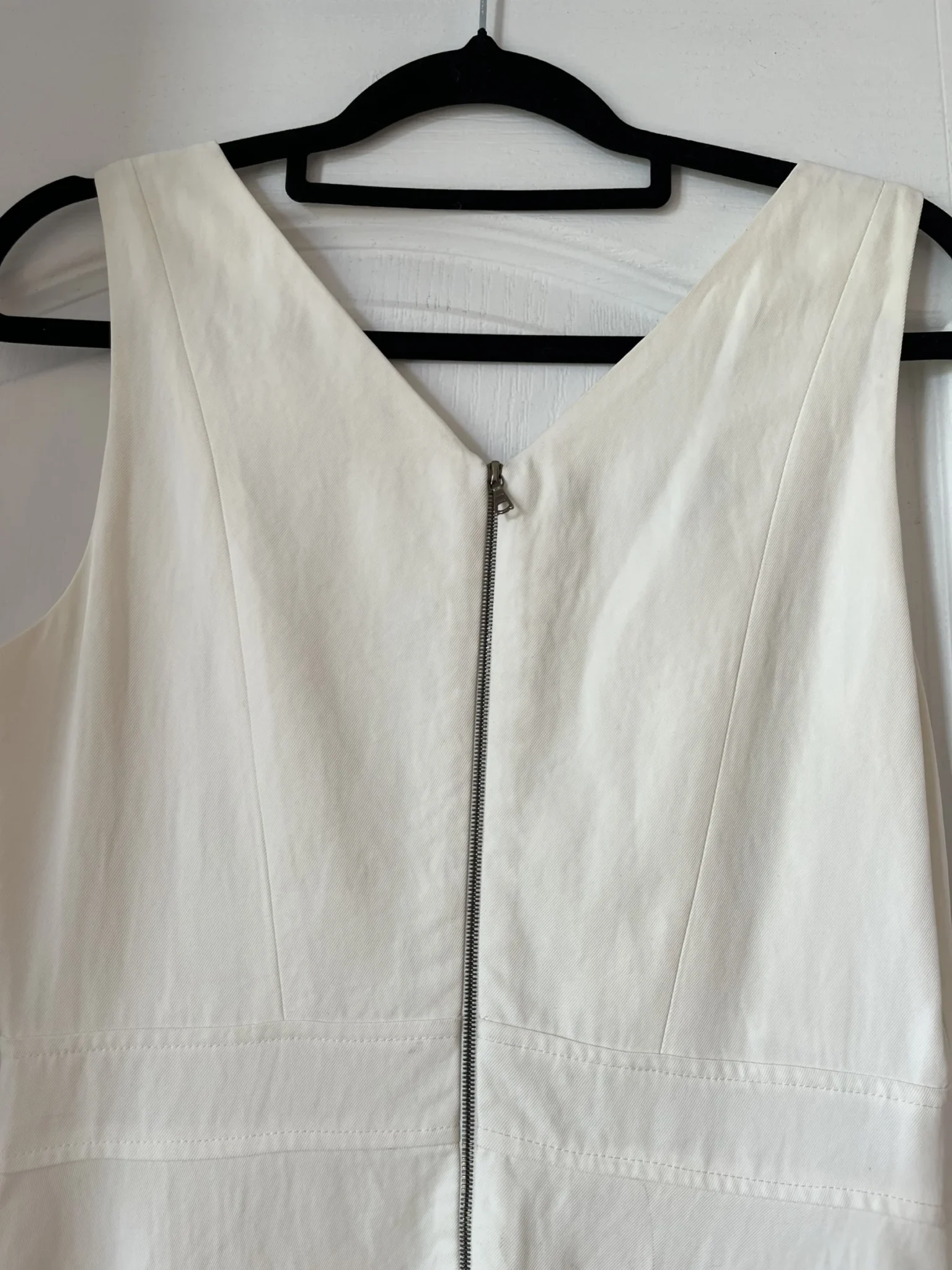 Image for Judith & Charles dress size 4 white trapeze cut