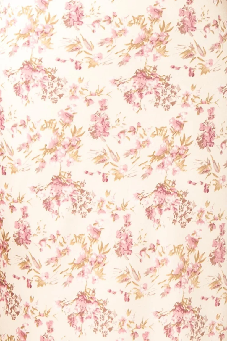 Image for Robe satinée rose fleuris Storia taille L