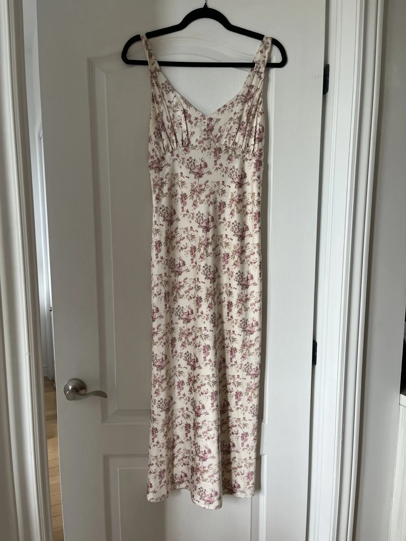 Image for Robe satinée rose fleuris Storia taille L