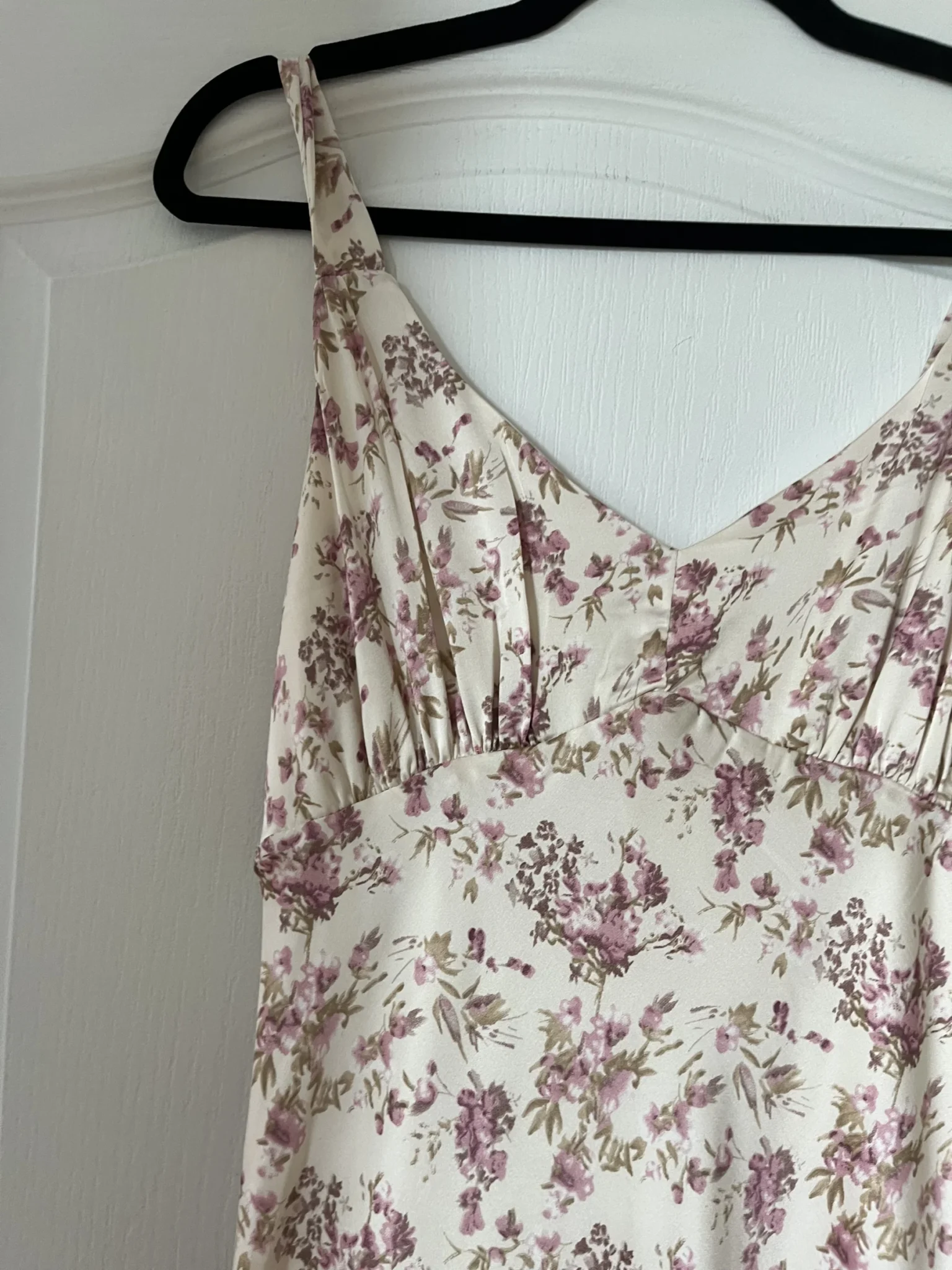 Image for Robe satinée rose fleuris Storia taille L