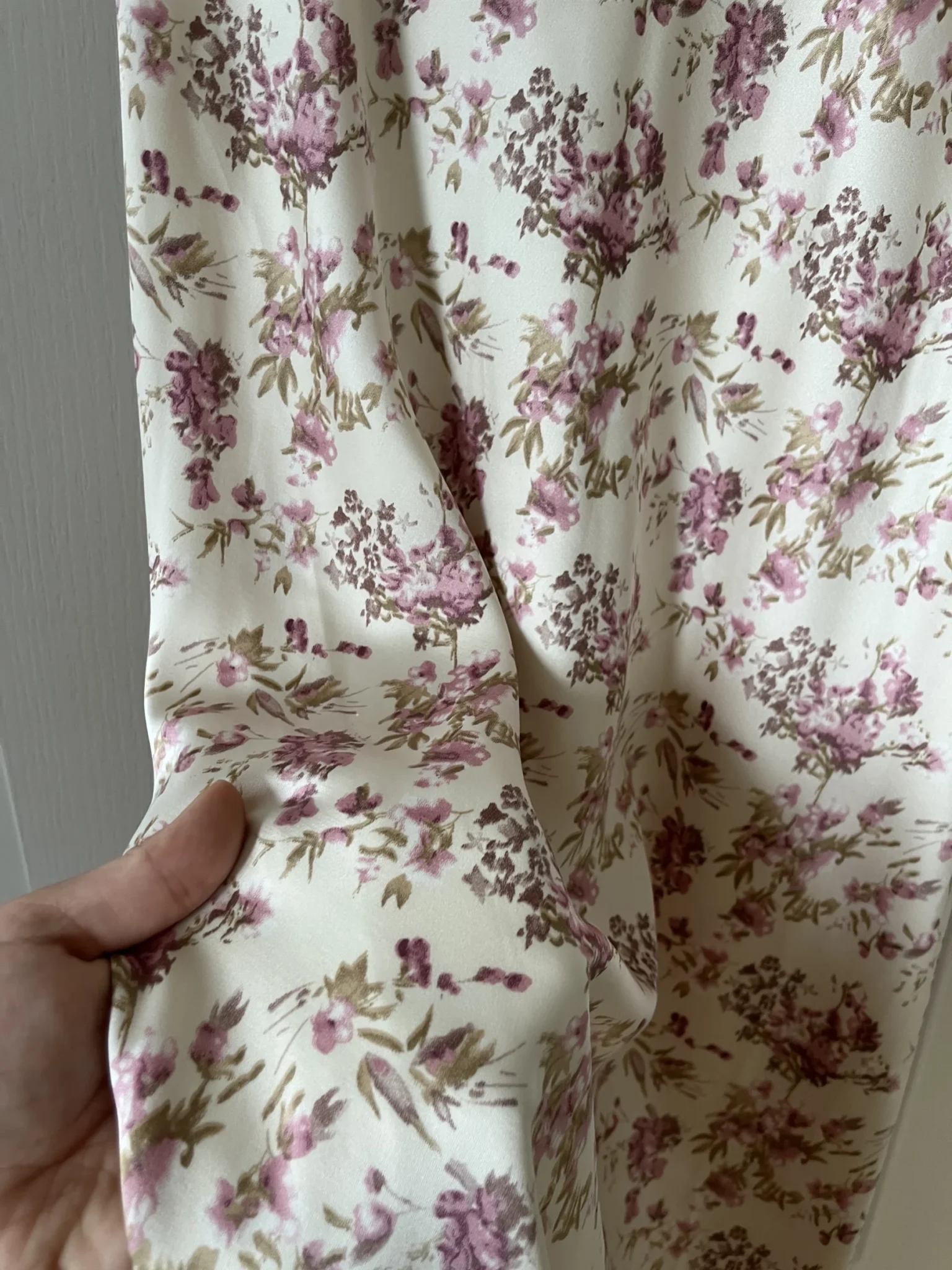 Image for Robe satinée rose fleuris Storia taille L