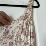 Thumbnail for Robe satinée rose fleuris Storia taille L