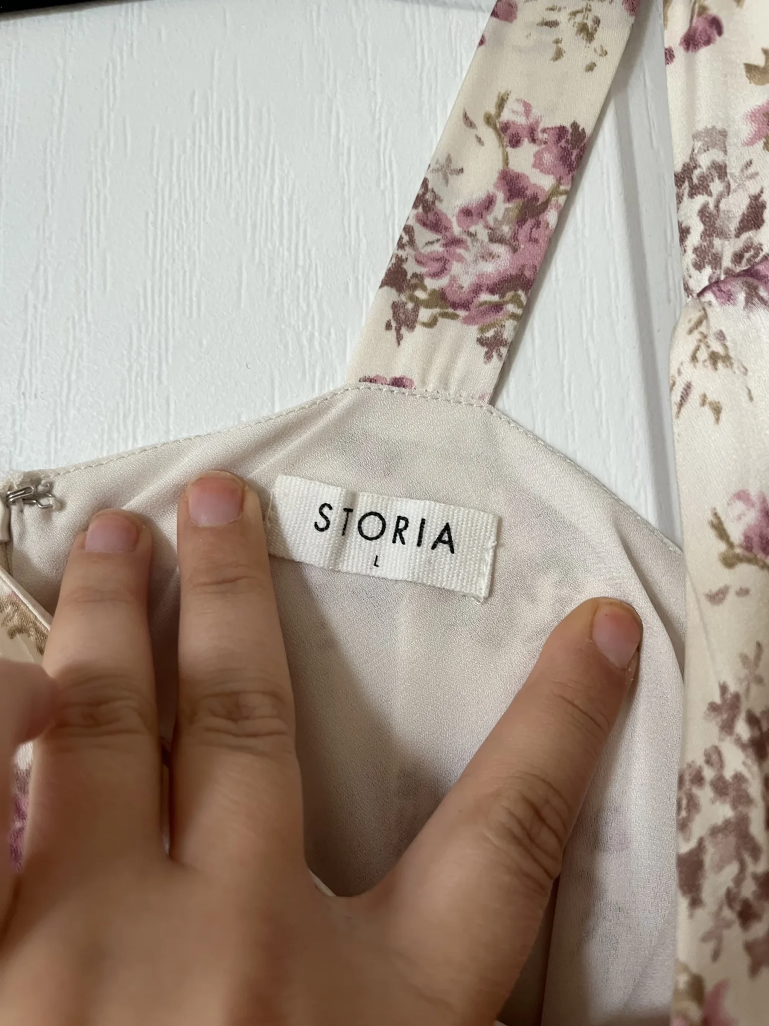 Image for Robe satinée rose fleuris Storia taille L