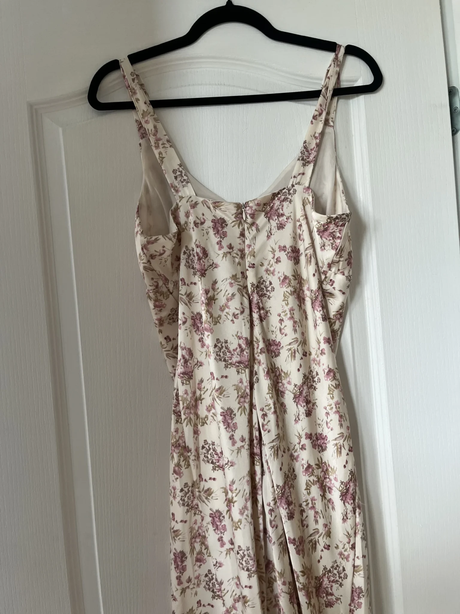 Image for Robe satinée rose fleuris Storia taille L