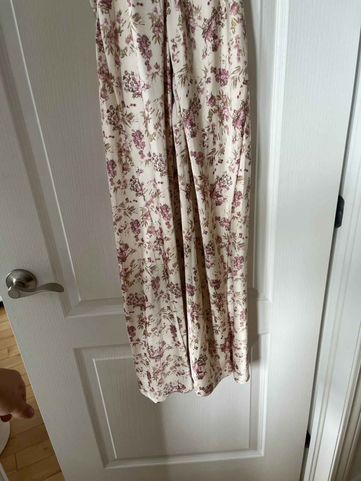 Image for Robe satinée rose fleuris Storia taille L