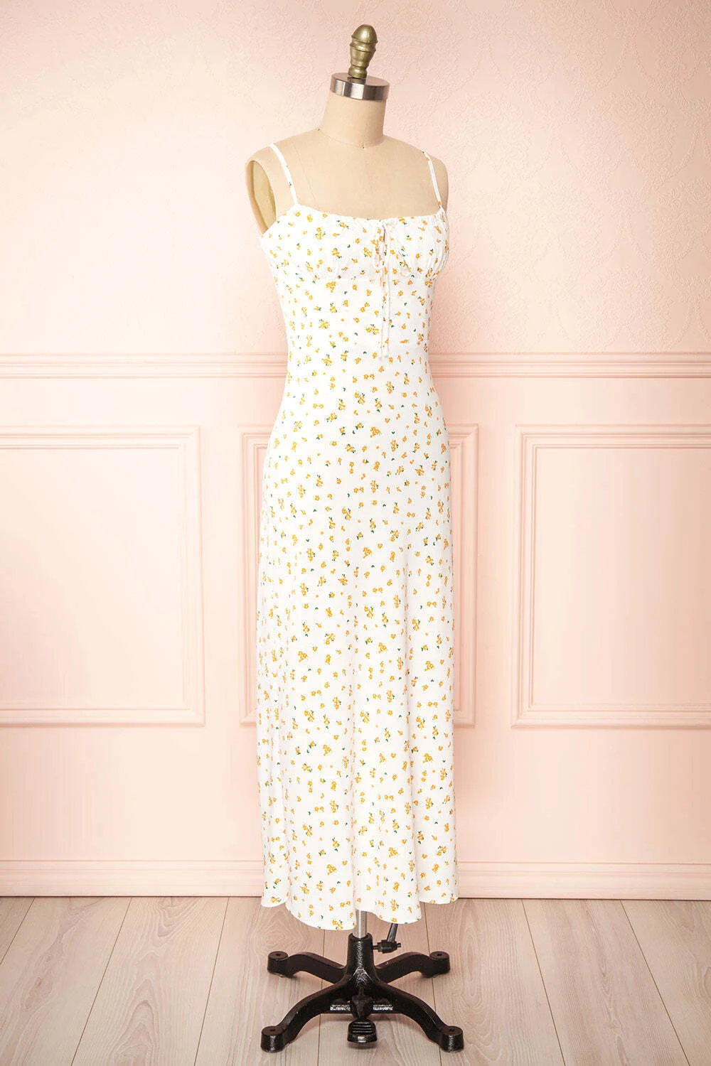 Robe blanche fleuris orange taille M Glamourous Boutique 1861 seconde main