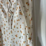 Thumbnail for Robe blanche fleuris orange taille M Glamourous