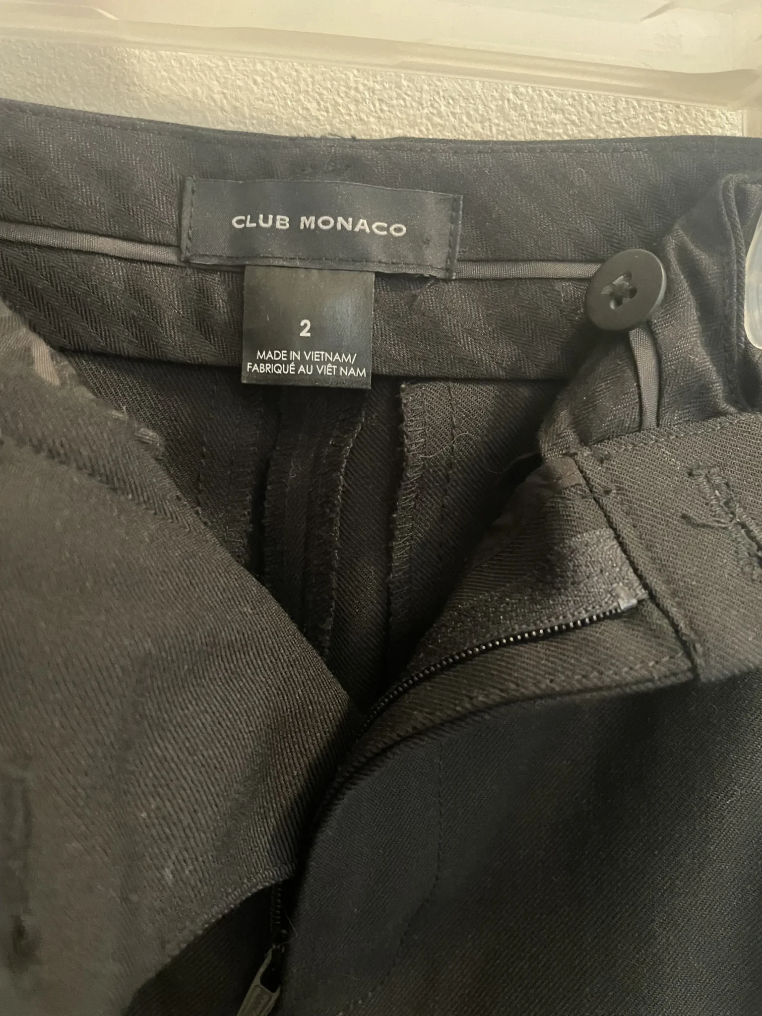 Image for Pantalon noir classique club Monaco