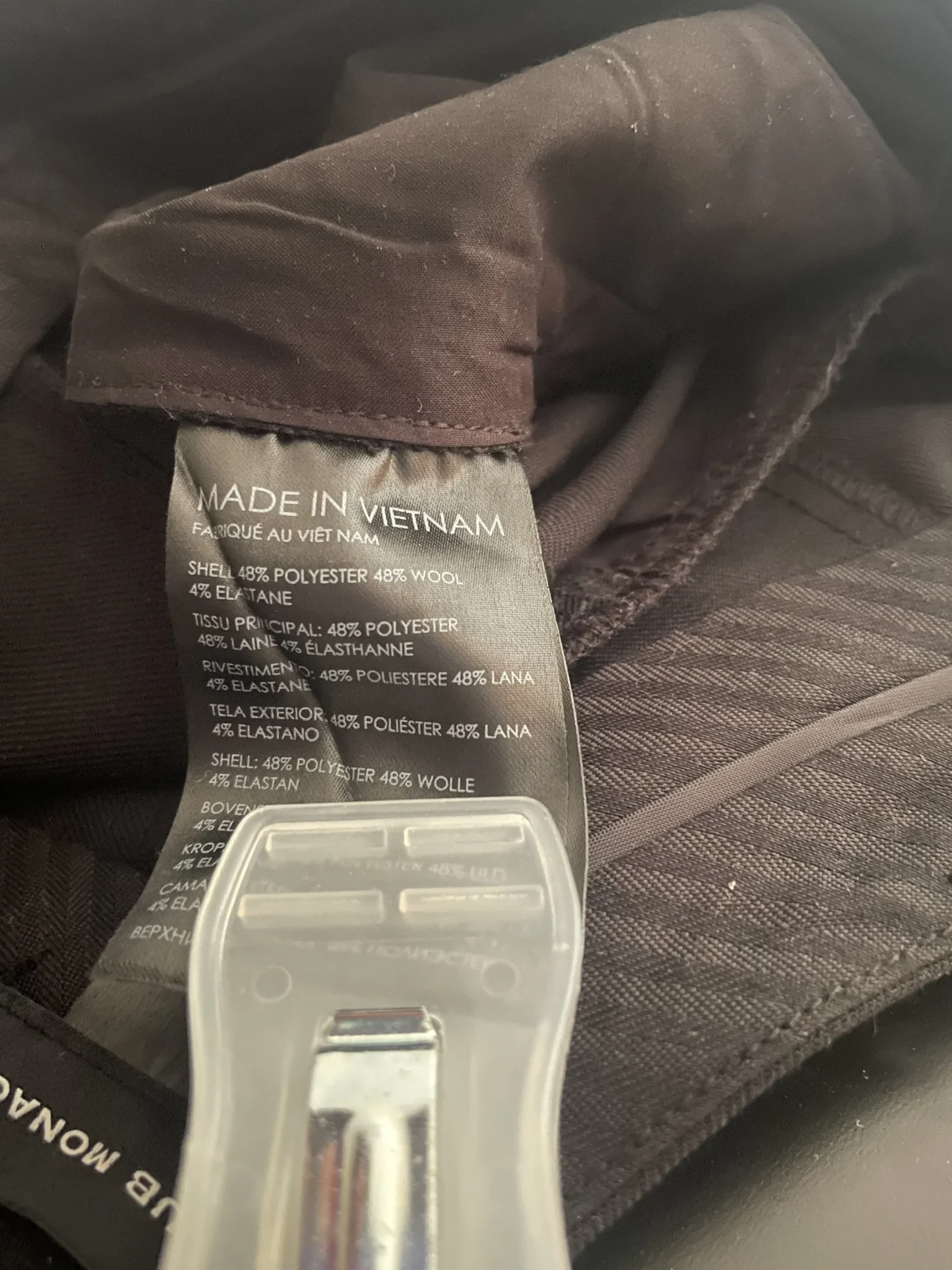 Image for Pantalon noir classique club Monaco