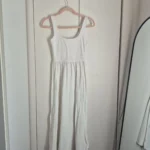 Featured thumbnail for Robe longue blanche Ardene XS