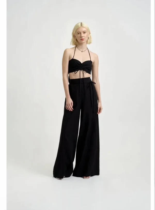 Featured image for Pantalon ample noir 💯 lin