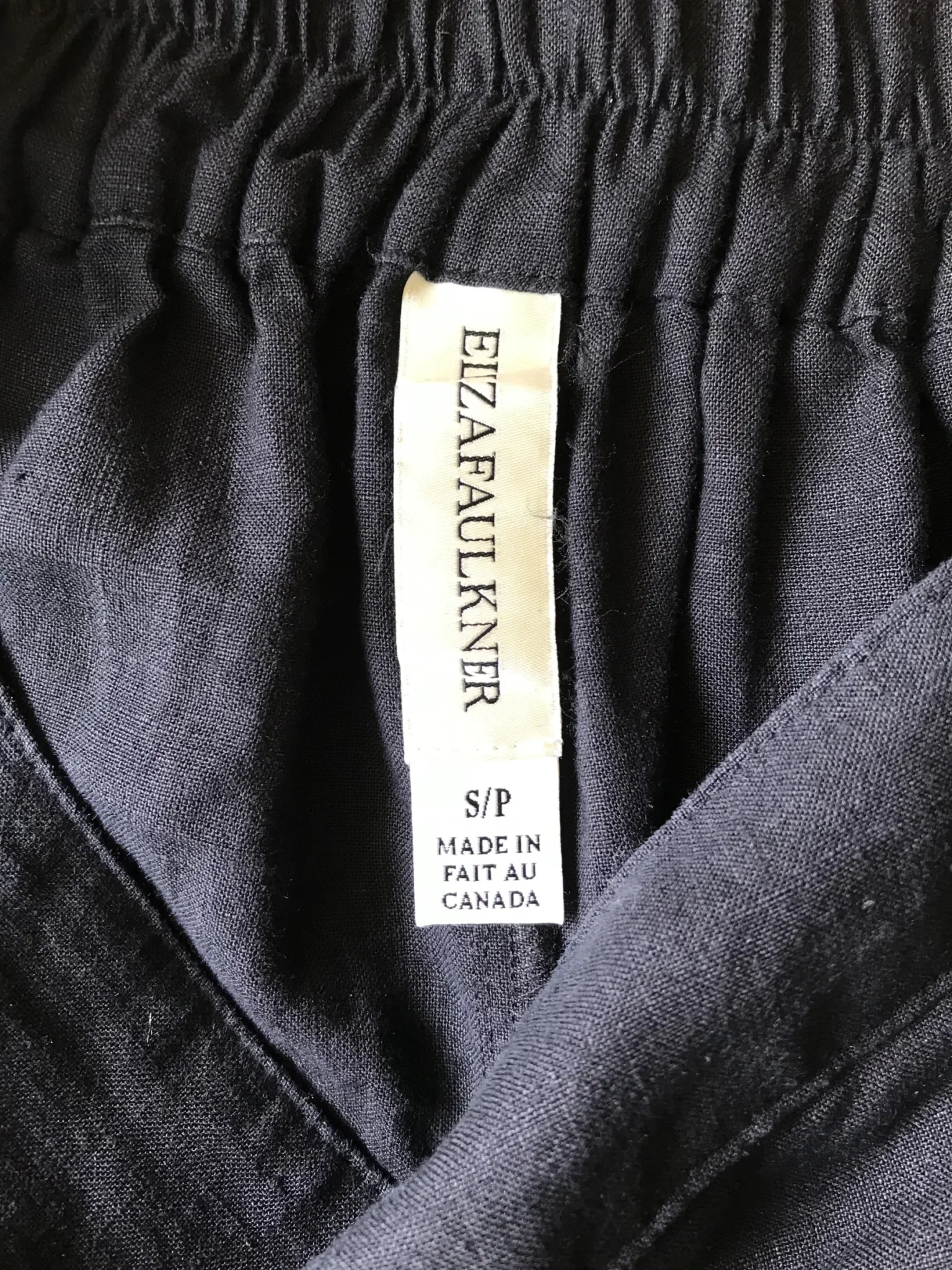 Image for Pantalon ample noir 💯 lin