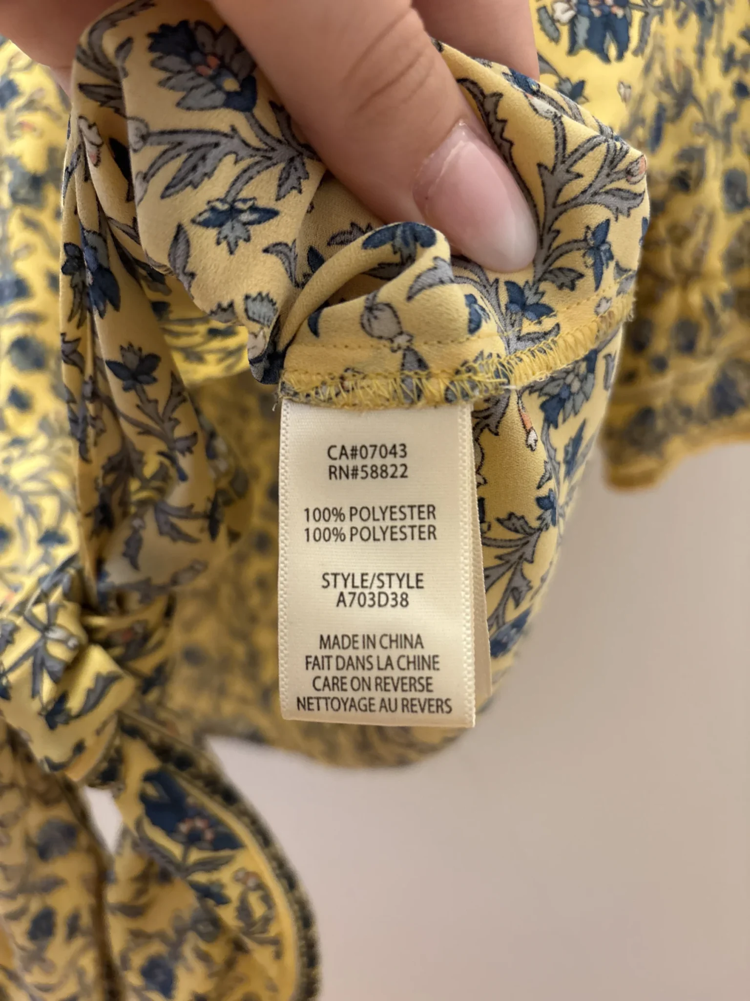 Image for Blouse jaune