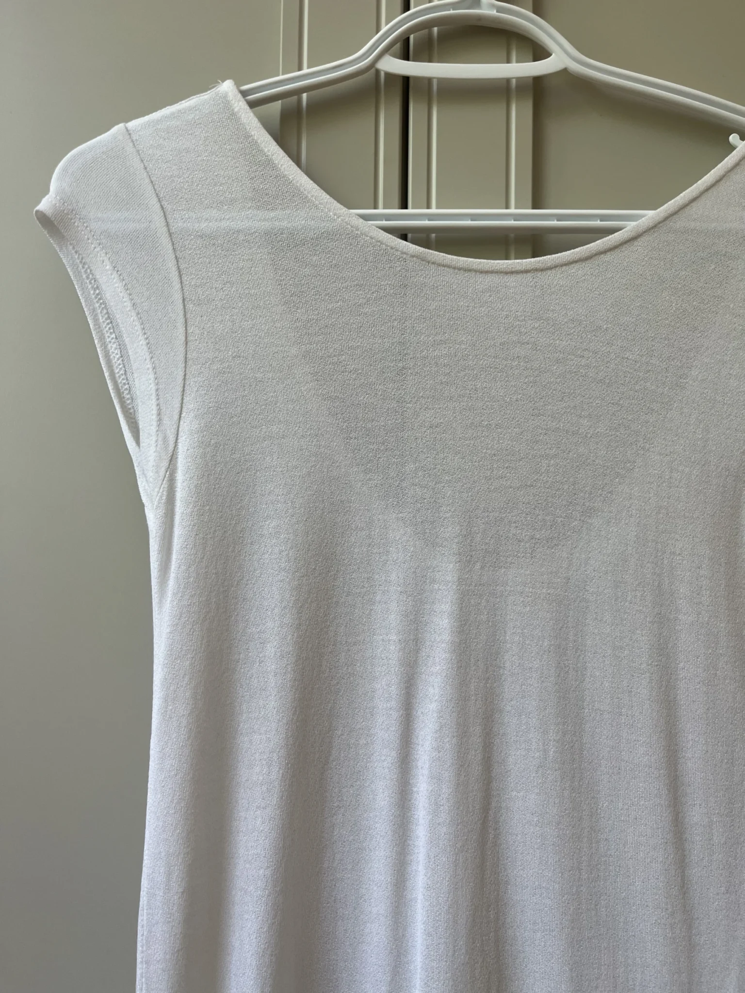 Image for T shirt dos ouvert blanc