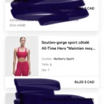 Thumbnail for Soutien-gorge sport côtelé