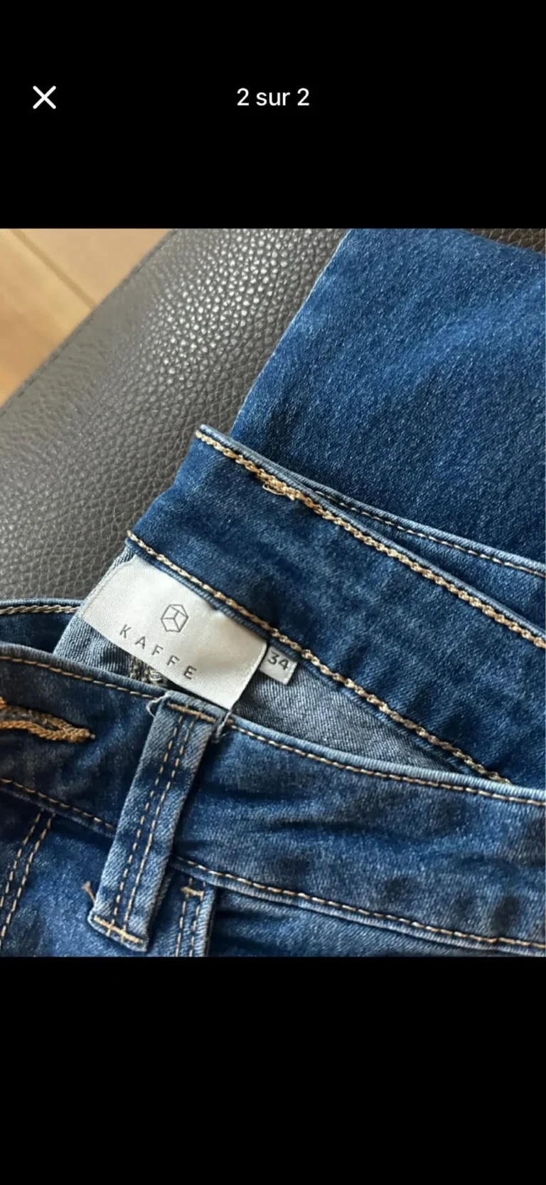 Image for Lot de 3 jeans KAFFE taille 34