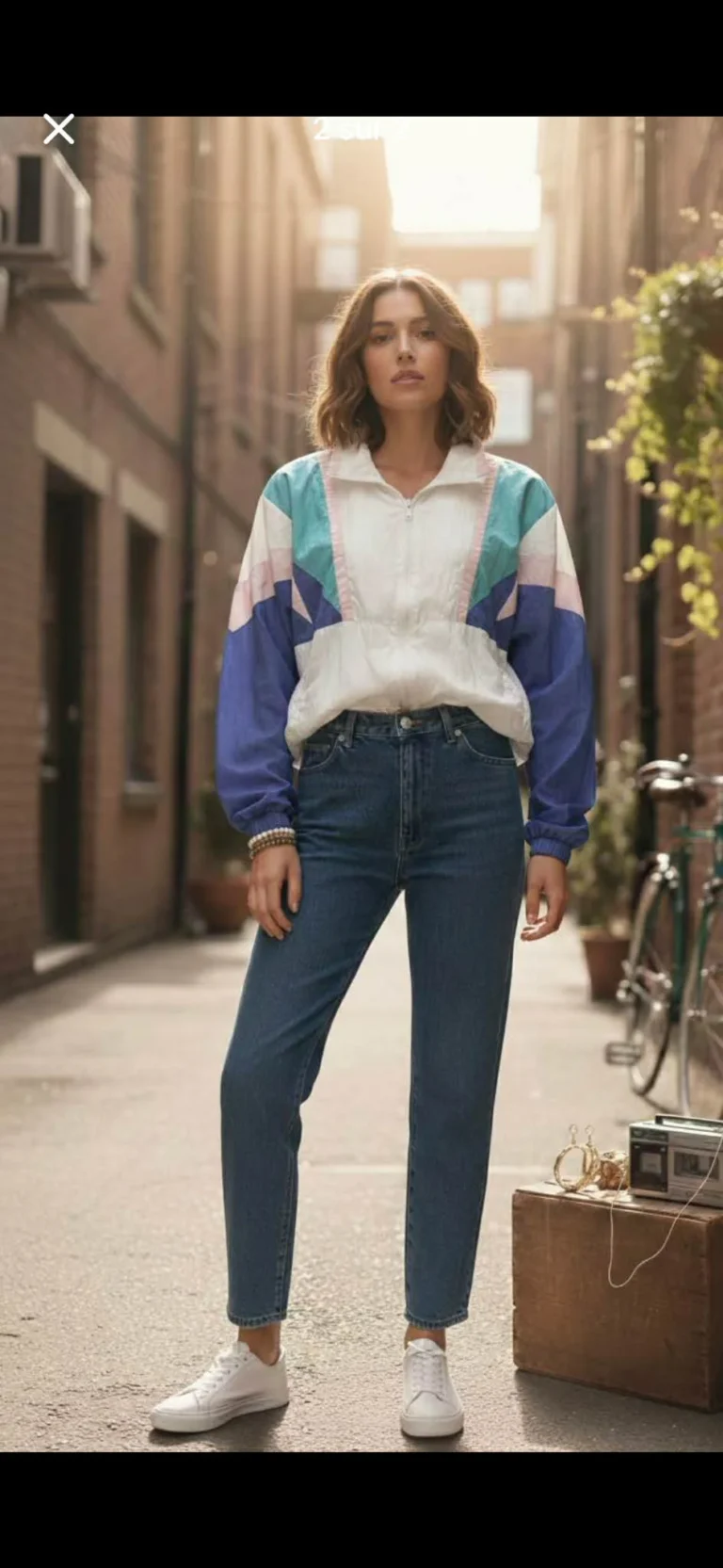Image for veste coupe-vent vintage ISPO (années 80-90)