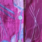 Thumbnail for Magnifique robe fuchsia 100 % lin à motif floral