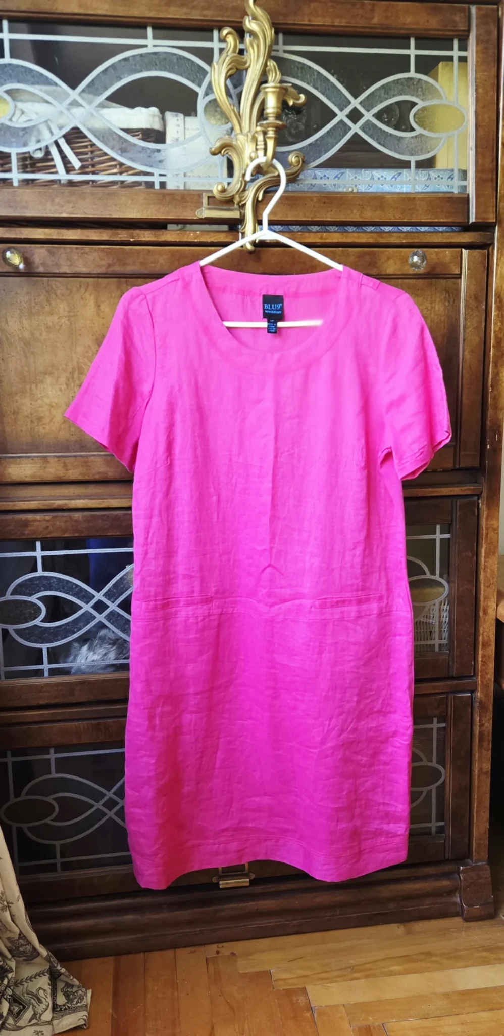Image for Robe fuchsia éclatante 100 % lin