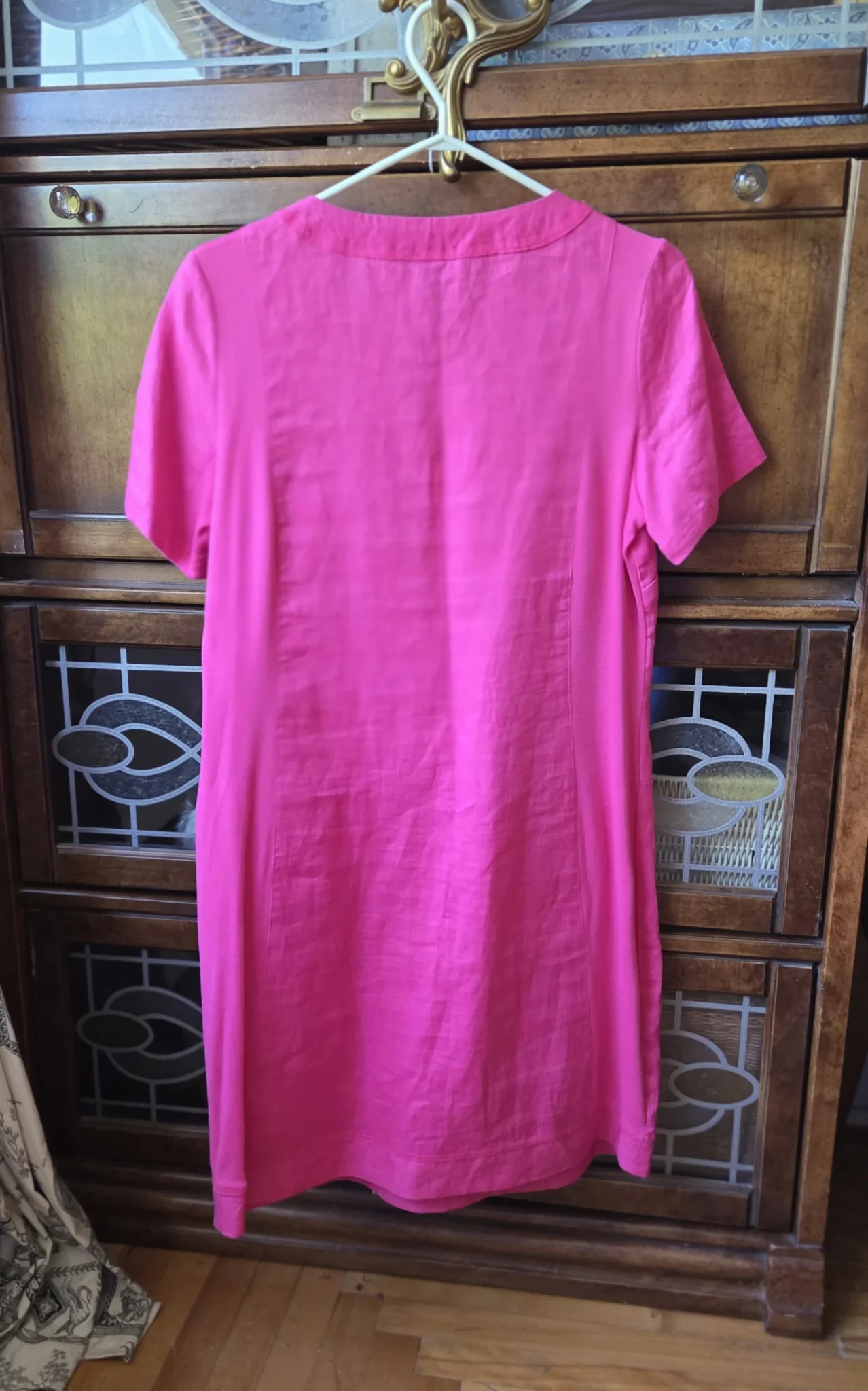 Image for Robe fuchsia éclatante 100 % lin